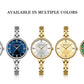 CURREN Luxurious and Elegant Round Dial with Stainless Steel Bracelet Fashion Dress Quartz Watches for Women