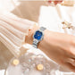 CURREN Luxury Minimalist Women's Watch with Stainless Steel Bracelet Elegant Dress Quartz Wristwatches with Shell Dial
