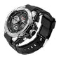 SANDA 6008 Wristwatches Waterproof Swimming Military Watch Men Sports Watches Dual Display Analog Digital LED Electronic Quartz