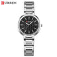 CURREN Luxury Slim Watch for Women Elegant Minimalist Dial Quartz Wristwatches Ladies with Luminous Hands Waterproof 9109