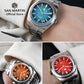 San Martin New 39mm Enamel JianZhan GMT Miyota 9075 Watch Luxury Gada Men Automatic Mechanical Dress Watch Chinese Style SN0144