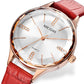 MEGIR Luxury Woman Wristwatch Elegant Waterproof Leather Strap Female Quartz Watches Diamond Dress Clock Gifts for Ladies 4213
