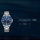 Seagull Ocean Series 300M Waterproof  Men Automatic Mechanical Watch Sea Wave Dial Sports Diving Luminous Calendar 41mm 1218 New