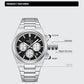 NAVIFORCE Trend Brand Stainless Steel Couple Watch Quartz Date Display Chronograph for Lovers Waterproof Fashion Wild Wristwatch