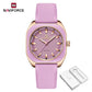 NAVIFORCE Simple Women Watches Luxury Design Silicone Watch Ladies Quartz Wristwatch Womens Polygon Dial Luminous Reloj Mujer