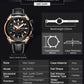 MEGIR Luxury Brand Military Sport Watches for Men Leather Strap Quartz Wristwatch Male Clock Chronograph Reloj Hombre 2065