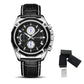 MEGIR Men's Watch Brand Luxury Casual Watch Quartz Chronograph Leather Strap Waterproof Wristwatch Calendar Male Clock 2015