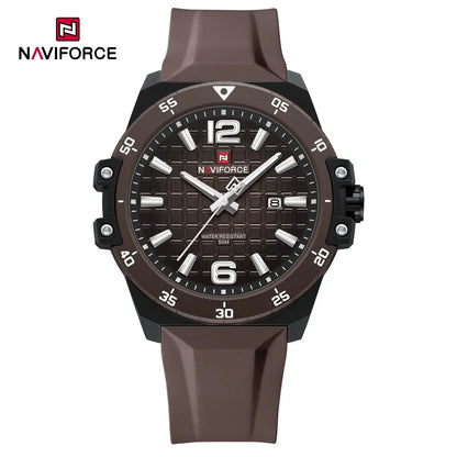 NAVIFORCE Brand 2025 Fashion Men's Watch Sport Military Calendar Quartz Wristwatches Male Luminous 5ATM Waterproof Male Clock