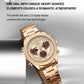 NAVIFORCE Women Watch Unique Design of Heart-Shaped Dial Quartz Analog LCD Digital Watches Fashion Casual Girlfriend Gifts Clock