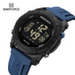 NAVIFORCE Men's Fashion LCD Digital Wristwatch 50m Waterproof Sports Silicone Strap Watches for Man Casual Electronic Male Clock