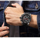 MEGIR Men Watches Luxury Brand Quartz Wristwatch Waterproof Leather Strap Military Sports Clock Chronograph Reloj Hombre 2130