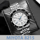 CADISEN NEW Mechanical Wristwatch For Men Automatic Watch Men Japan MIYOTA 8215 Ceramic Bezel 10Bar Waterproof Mens Watches