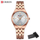 CURREN Designer Style Watch for Women Elegant 32mm Dial with Rhinestones Stainless Steel Band  Luxury Dress Ladies Wristwatch