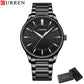 CURREN Casual Quartz Watches Men Luxury Brand Stainless Steel Band Simple Business Quartz Wristwatches