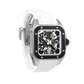 BODERRY Skeleton Watches Men's Square Titanium Automatic Mechanical STORM Luxury Clock 100M Waterproof Mechanical Watch For Men