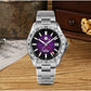 San Martin 39mm Purple Desert Texture Dial Luxury Men Dress Watch  NH34 GMT Automatic Mechanical Waterproof 100m Luminous SN0129
