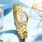 CURREN Silim Simple Quartz Watch for Women Luxury Vintage Wristwatch Luminous Hands Stainless Steel Bracelet Women's Dress Watch