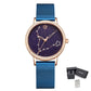 MEGIR Luxury Diamond Wristwatches for Women Fashion Simple Ladies Bracelet Watch Quartz Female Dress Clock Relogio Feminino