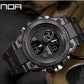 SANDA 739 Trendy Design 2024 New Arrival Alarm Mode Sports Hand Clock For Men Analog Digital Display Fashion Watch
