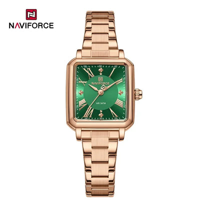 NAVIFORCE Women Watches Fashion Clock Stainless Steel Luxury Watch Simple Business Waterproof Wriswatch Ladies Relogio Feminino