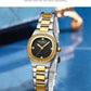 CURREN Fashion Casual Quartz Wristwatches for Women Simple Dress Watch Ladies Stainless Steel Bracelet with Luminous Hands