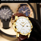 LIGE Fashion Brown Leather Watch Men Military Sports Men's Quartz Wristwatches Casual Waterproof Chronograph Relogios Masculino