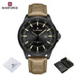 NAVIFORCE Quartz Dress Watch For Men Simple Original Leather Man Watches Waterproof Luminous Business Hand Calendar Clock Gift