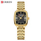 CURREN Fashion Dress Watches for Ladies Simple Quartz Stainless Steel Bracelet Wristwatch