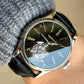 Merkur 100% Tourbillon Watch Transparency Skeleton Men's Sapphire Watch For Men Green Mechanical Wristwatch Relogio Masculino