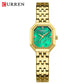 CURREN Elegance Dress Women's Watch with Rectangle Dial Silvery Stainless Steel Bracelet Vintage Minimalist Quartz Wristwatch