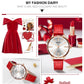 MEGIR Luxury Woman Wristwatch Elegant Waterproof Leather Strap Female Quartz Watches Diamond Dress Clock Gifts for Ladies 4213