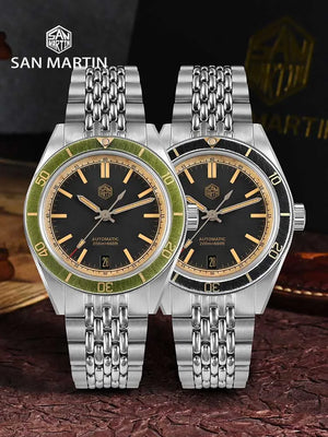 San Martin 39.5mm Summer Dive Watch Fashion Fun Fruit Series Men Sports Watches NH35 Automatic Mechanical 20 ATM SN0116 Reloj