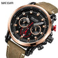 MEGIR Men Sports Watch Chronograph Luxury Quartz Military Wristwatches Waterproof Luminous Date Clock Relogio Masculino 2085
