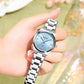 CURREN Fashionable Quartz Watches for Women Roman Numerals Simple Elegant Stainless Steel Braclete Ladies Wristwatch