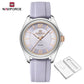 NAVIFORCE Original Women's Watches Classic Round Dial Silicone Strap 3ATM Waterproof Luxury Watch for Women Give for girls gifts