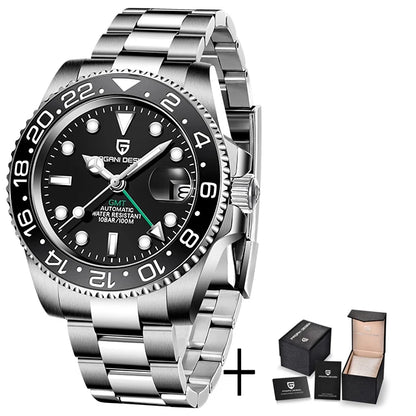 2025 PAGANI DESIGN New PD-1662 V5 Men Mechanical Watches Luxury Ceramic Bezel Automatic Watch 100M Waterproof GMT Watch for Men