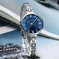 CURREN Luxurious and Elegant Round Dial with Stainless Steel Bracelet Fashion Dress Quartz Watches for Women