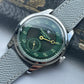 Spot goods NEW Pierre Paulin Jumping Hour Men Watch Green Dial Automatic St17 Mechanical Watch Vintage Date Window 38mm